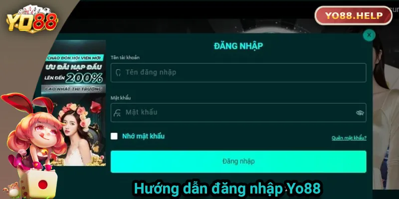 Hướng dẫn chi tiết cách đăng nhập Yo88